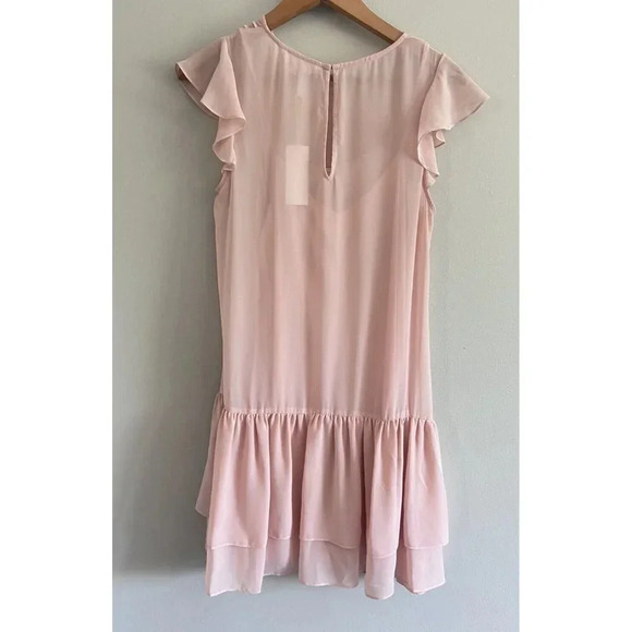 NWT BGBGeneration Dress Sheath Flutter Sleeves Pink Small S New - Picture 3 of 4